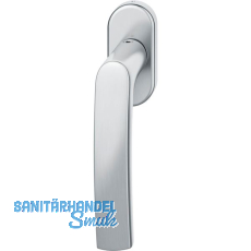 FSB Fenstergriff 34 1015 ovale Rosette, Edelstahl matt