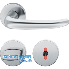 FSB Dr�ckergarnitur 12 1023 ASL auf Rosette WC DIN, Edelstahl matt