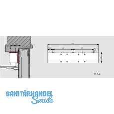 DORMAKABA Sturzfutterwinkel für TS 83, silber DORMAKABA Sturzfutterwinkel für TS 83, silber