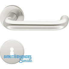 FSB Dr�ckergarnitur 12 1070 ASL auf Rosette BB, silber eloxiert