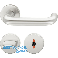 FSB Dr�ckergarnitur 12 1070 ASL auf Rosette WC, silber eloxiert