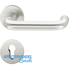 FSB Objekt Dr�ckergarnitur 72 1070 AGL auf Rosette PZ, silber eloxiert