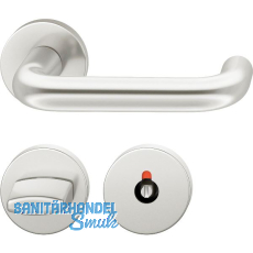 FSB Objekt Dr�ckergarnitur 72 1070 AGL auf Rosette WC, silber eloxiert