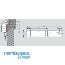 DORMAKABA Montageplatte f�r TS 73 EMF, silber