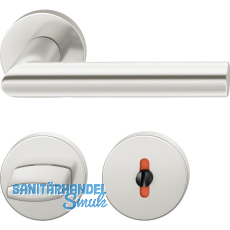 FSB Dr�ckergarnitur 12 1076 ASL auf Rosette WC DIN, silber eloxiert