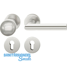 FSB Wechselgarnitur 12 1076 ASL auf Rosette PZ, Knopf drehbar, silber eloxiert