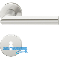 FSB Objekt Dr�ckergarnitur 72 1076 AGL auf Rosette BB, silber eloxiert