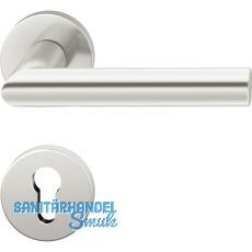 FSB Objekt Drückergarnitur 72 1076 AGL auf Rosette PZ, silber eloxiert FSB Objekt Drückergarnitur 72 1076 AGL auf Rosette PZ, silber eloxiert