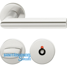 FSB Objekt Dr�ckergarnitur 72 1076 AGL auf Rosette WC DIN, silber eloxiert