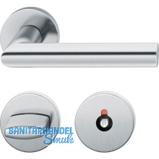 FSB Objekt Dr�ckergarnitur 72 1076 AGL auf Rosette WC DIN, Edelstahl matt