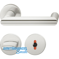 FSB Drückergarnitur 12 1016 ASL auf Rosette WC, silber eloxiert FSB Drückergarnitur 12 1016 ASL auf Rosette WC, silber eloxiert