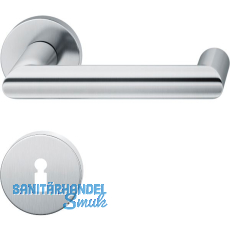 FSB Drückergarnitur 12 1016 ASL auf Rosette BB, Edelstahl matt FSB Drückergarnitur 12 1016 ASL auf Rosette BB, Edelstahl matt