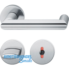 FSB Drückergarnitur 12 1016 ASL auf Rosette WC, Edelstahl matt FSB Drückergarnitur 12 1016 ASL auf Rosette WC, Edelstahl matt