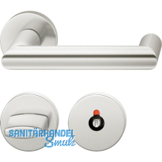 FSB Objekt Drückergarnitur 72 1016 AGL auf Rosette WC, silber eloxiert FSB Objekt Drückergarnitur 72 1016 AGL auf Rosette WC, silber eloxiert