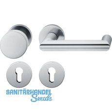 FSB Objekt Wechselgarnitur 72 1016 AGL auf Rosette PZ, links, Edelstahl matt