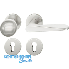 FSB Wechselgarnitur 12 1144 ASL auf Rosette PZ, Knopf drehbar, silber eloxiert