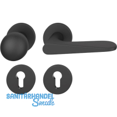 FSB Wechselgarnitur 12 1144 ASL auf Rosette PZ, Knopf drehbar, schwarz matt