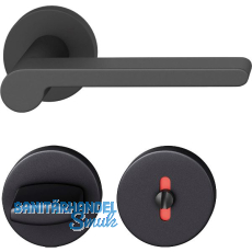 FSB Dr�ckergarnitur 12 10721 ASL auf Rosette WC DIN, schwarz matt