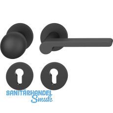 FSB Wechselgarnitur 12 1021 ASL auf Rosette PZ, Knopf drehbar, rechts, schwarz