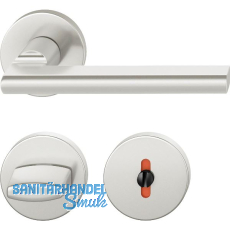 FSB Dr�ckergarnitur 12 1035 ASL auf Rosette WC DIN, silber eloxiert