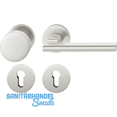 FSB Wechselgarnitur 12 1035 ASL auf Rosette PZ, Knopf drehbar, silber eloxiert