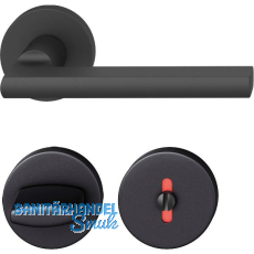 FSB Dr�ckergarnitur 12 1035 ASL auf Rosette WC DIN, schwarz matt