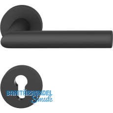 FSB Drückergarnitur 12 1076 ASL auf Rosette PZ, schwarz matt FSB Drückergarnitur 12 1076 ASL auf Rosette PZ, schwarz matt