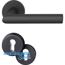 FSB Haustürdrückergarnitur 12 1076, Aluminium schwarz matt FSB Haustürdrückergarnitur 12 1076, Aluminium schwarz matt