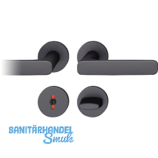 FSB Dr�ckergarnitur 12 1289 ASL auf Rosette WC DIN, schwarz matt