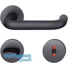 FSB Dr�ckergarnitur 12 1070 ASL auf Rosette WC DIN, schwarz matt