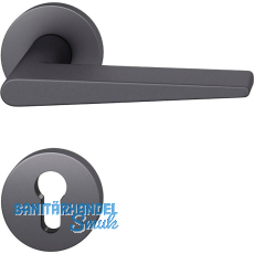 FSB Dr�ckergarnitur 12 1005 ASL auf Rosette PZ, Aluminium schwarz matt