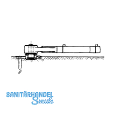 GEZE Drehlager TS 500/550 flachkonisch, Stahl verzinkt