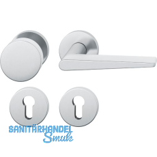 FSB Feuerschutz Wechselgarnitur 76 1005 AGL DIN PZ, rechts, Edelstahl matt