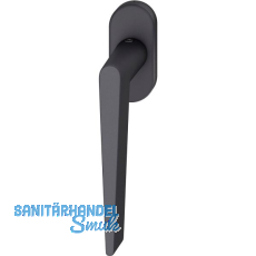 FSB Fenstergriff 34 1005 ovale Rosette, Aluminium schwarz matt