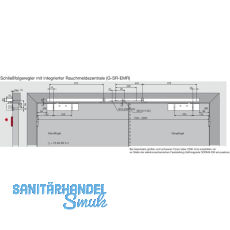 DORMAKABA Gleitschiene GSR-EMR1-V, silber