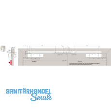 DORMAKABA Gleitschiene GSR-EMR2 VL XEA, silber