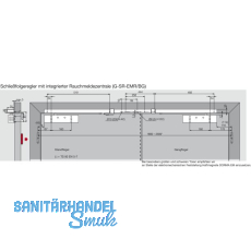 DORMAKABA Gleitschiene GSR-EMR2-V/BG, silber DORMAKABA Gleitschiene GSR-EMR2-V/BG, silber