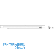 Gleitschiene BOXER ohne Feststellung für Anschlagtüren, 12 mm Gleitschiene BOXER ohne Feststellung für Anschlagtüren, 12 mm