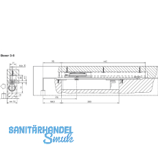 Gleitschiene BOXER E, silber