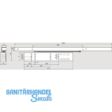 DORMAKABA Türschließer TS99 FLR-K, Gleitschiene, kompakt, ab FB 800, silber DORMAKABA Türschließer TS99 FLR-K, Gleitschiene, kompakt, ab FB 800, silber