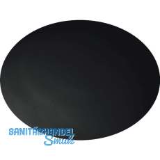 Wandt�rpuffer - � 60 mm, H�he 12 mm, Kunststoff schwarz