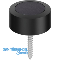 FSB Bodent�rpuffer 38 3878 � 48 mm, H�he 24 mm, Aluminium schwarz matt