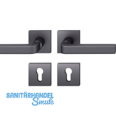 FSB Drückergarnitur 12 1004 ASL auf Rosette PZ, Aluminium schwarz matt FSB Drückergarnitur 12 1004 ASL auf Rosette PZ, Aluminium schwarz matt