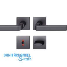 FSB Dr�ckergarnitur 12 1004 ASL auf Rosette WC, Aluminium schwarz matt