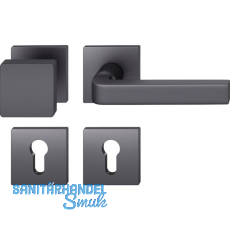 FSB Wechselgarnitur 12 1004 ASL auf Rosette PZ, Aluminium schwarz matt