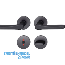 FSB Dr�ckergarnitur 12 1106 ASL auf Rosette WC, Aluminium schwarz matt