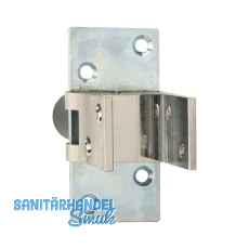 Pendeltürbeschlag, Feststell. 90°, TS 25 - 30 mm, Messing vernickelt Pendeltürbeschlag, Feststell. 90°, TS 25 - 30 mm, Messing vernickelt