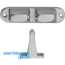 T�rhalter 1083 mit verstellbarer Druckkugel, Wandab. 70mm,Alu/Stahl silber lack.