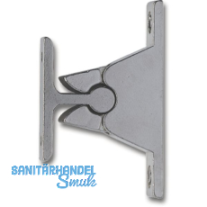 Türhalter mit Klemmmechanismus, Wandabstand 35 mm, Zamak verchromt Türhalter mit Klemmmechanismus, Wandabstand 35 mm, Zamak verchromt