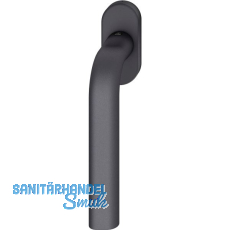 FSB Fenstergriff 34 1242 ovale Rosette, Aluminium schwarz matt